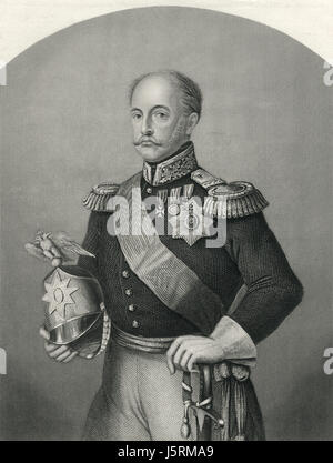 Nikolaus i. (1796-1855), Kaiser von Russland, Portrait, 1855 Stockfoto