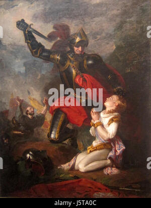 "Die Ermordung von Rutland Lord Clifford" von Charles Robert Leslie, 1815 Stockfoto