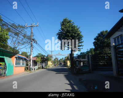 0003 Sampaloc-Tambubong-Caingin, San Rafael Sabang Baliuag Bulacan arteriellen Straße 19 Stockfoto