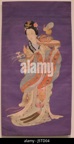 "Magu", späte Qing Dynastie, hängend, Honolulu Museum of Art Beitritt 4494.1 Stockfoto