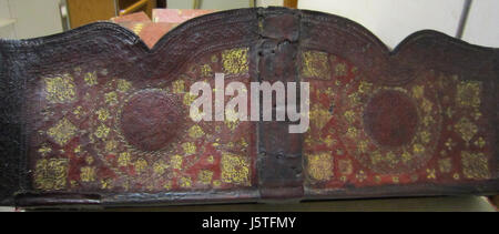 -A Manuskript Katalog der Bücher der königlichen Bibliothek der Könige von England, jetzt im British Museum. ---Klappe, teilweise Bild. (Tab.1281.b.1.) Stockfoto