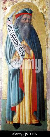 Antonio Vivarini: Saint Simeon, Altarbild in der Euphrasius-Basilika in Porec, Kroatien am 12. Dezember 2011 Stockfoto