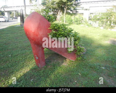 0292 Barangay Industrial Tal komplexe LRT Zeile 26 Marcos Brücke Marikina Fluss Stockfoto