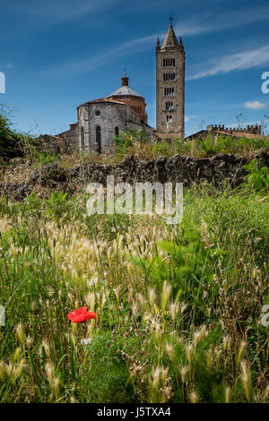 Massa Marittima, Toskana, die Kathedrale St. Cerbone, mittelalterliche Stadt Massa Marittima in Italien Stockfoto