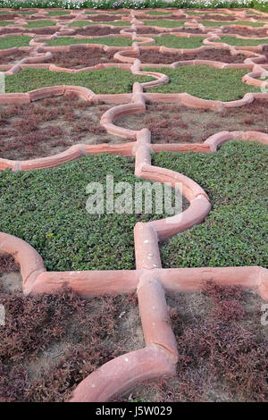 Angoori Bagh oder Garten von Trauben in Agra Fort. Es ist symmetrisch Garten in der Nähe von Dewan-e-Khaas. Agra, Indien Stockfoto