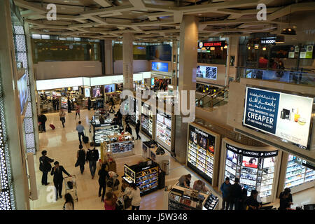 Flughafen Abu Dhabi duty free Stockfoto