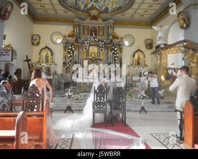 01460 St. Michael der Erzengel Pfarrkirche San Miguel Bulacan 20 Stockfoto