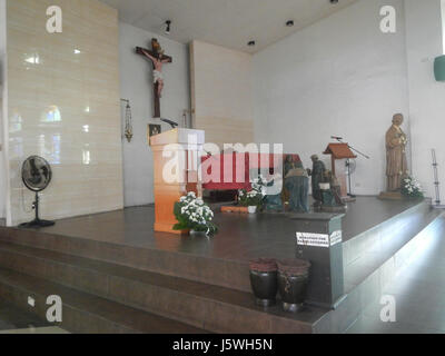 03390 Saint John Mary Vianney Pfarrkirche Cembo, Makati Stadt 12 Stockfoto