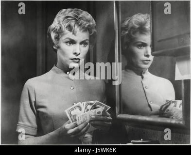 Janet Leigh, am Set des Films, "Psycho", 1960 Stockfoto