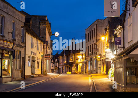 Morgendämmerung in Winchcombe, Cotswolds, Gloucestershire, England. Stockfoto