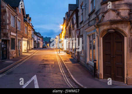 Frühling Morgendämmerung in den kleinen Cotswold Winchcombe in Gloucestershire, England. Stockfoto