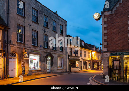 Morgendämmerung in Winchcombe, Cotswolds, England. Stockfoto