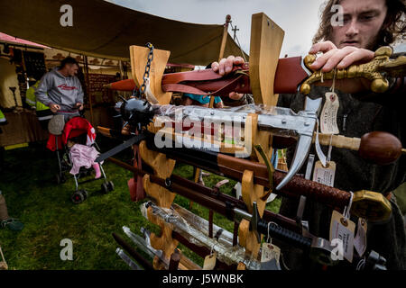 Schlacht von Hastings historischen jährlichen Re-Enactment in East Sussex, UK Stockfoto