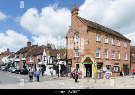 Sheep Street im Zentrum von Stratford Warwickshire Stockfoto