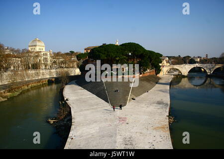 Baum Brücke Rom Roma Stil der Architektur architektonischen Baustil Stockfoto