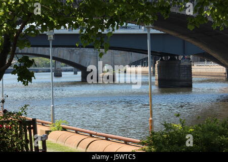 Schuylkill River Trail Walk in Philadelphia, PA Stockfoto