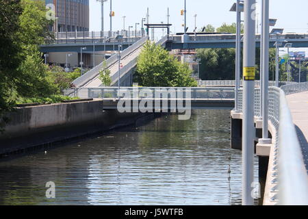 Schuylkill River Trail Walk in Philadelphia, PA Stockfoto