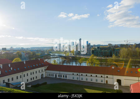 Vilnius, Litauen - 30. April 2017: das historische Zentrum von Vilnius ist der Ort, wo Tausende von Touristen kommen Stockfoto