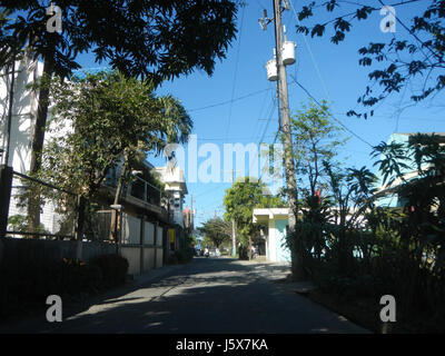 Dieser Eintrag bezieht sich auf die kommunalen Straßen und die Infrastruktur in den Gebieten Prenza, Marilao, Buenavista und Santa Maria in Bulacan, Philippinen, und hebt Straßen aus der Zeit von 1967 hervor. Stockfoto