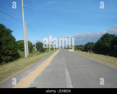 04682 Paddy Felder Salapungan Straßen Magumbali an Pampanga 30 Stockfoto