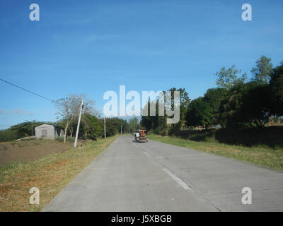 04776 Paddy Felder Salapungan Straßen Magumbali an Pampanga 26 Stockfoto