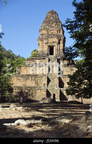 Baksei Chamkrong ist eine kleine Hindu-Tempel befindet sich in der Tempelanlage Angkor Thom in der Nähe von Angkor Wat, Siem Reap, Kambodscha. Stockfoto