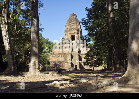 Baksei Chamkrong ist eine kleine Hindu-Tempel befindet sich in der Tempelanlage Angkor Thom in der Nähe von Angkor Wat, Siem Reap, Kambodscha. Stockfoto