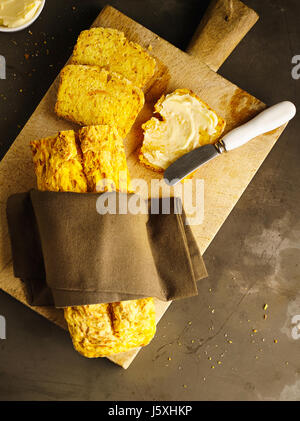 Kürbisbrot Stockfoto