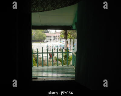 Dieses Bild bezieht sich auf das Mabini-Schrein-Museum in Manila, das Apolinario Mabini ehrt, eine prominente Persönlichkeit in der philippinischen Geschichte. Sie ist mit der Polytechnischen Universität der Philippinen verbunden. Stockfoto