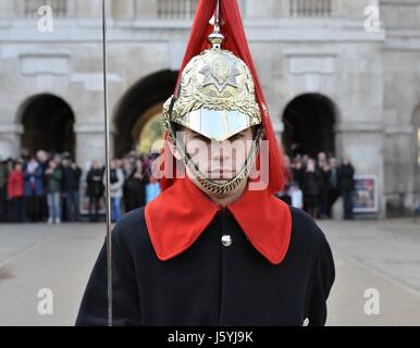 Queens Wachhabende / Whitehall, London Stockfoto