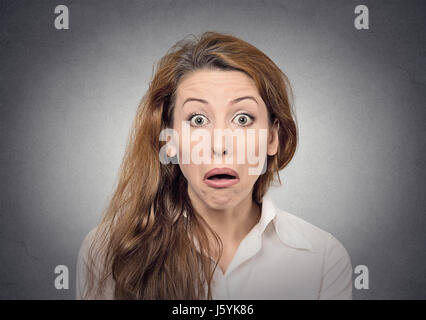 Stupor überrascht lustigen Gesichtsausdruck Stockfoto