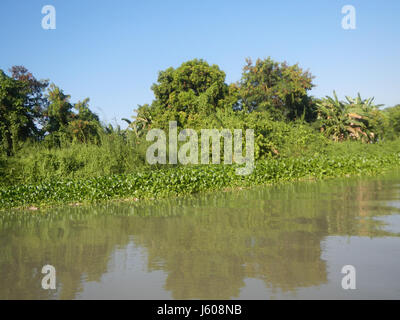 0401 Flussufern Bezirke Blue Sky Calumpit Bulacan Apalit Pampanga Dörfer 37 Stockfoto