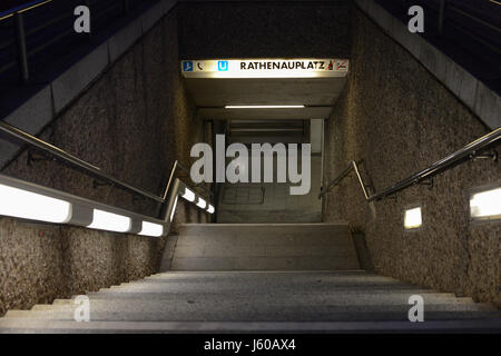 U-Bahnstation Rathenauplatz, Nürnberg, Bayern, Deuschland Stockfoto