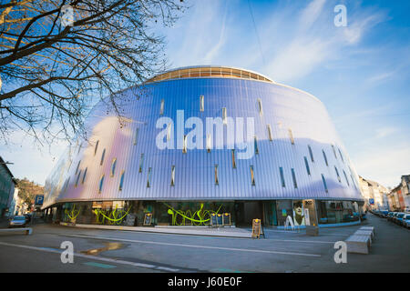 Graz, Österreich - 16. Januar 2011: Ansicht von Rondo, moderne Wohnungen, Gebäude befindet sich im Stadtzentrum von Graz, Österreich Stockfoto