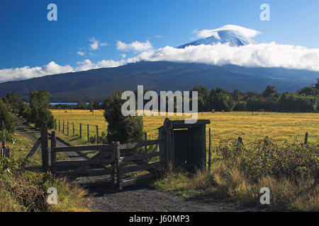 Chile Südamerika vulkanischen Vulcan Vulkan schöne beauteously schöner Horizont Stockfoto