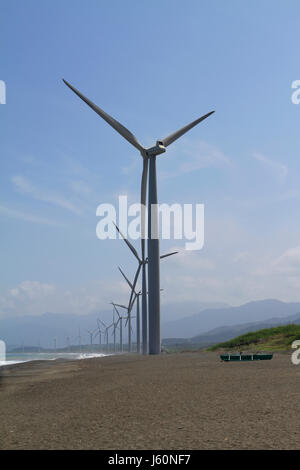 Der Windpark Bangui Bangui, Ilocos Norte, Philippinen Stockfoto