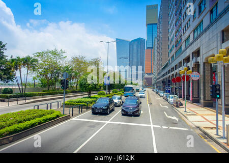 Macao, CHINA - 11. Mai 2017: schöne Landschaft Gebäude in Dowtown Macau China Stockfoto