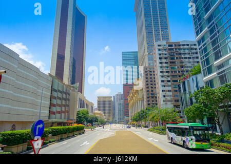 Macao, CHINA - 11. Mai 2017: schöne Landschaft Gebäude in Dowtown Macau China Stockfoto