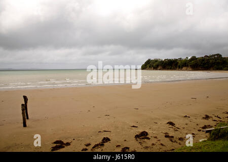 Stanmore Bay Neuseeland Strandort vorne Stockfoto