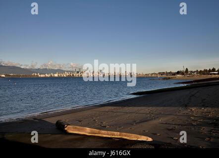 Kanada Vancouver Skyline Kanada spanische Banken Strand Stockfoto