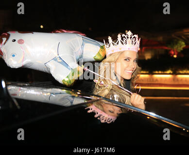 Sylvie Meis feiert Geburtstag und die Auseinandersetzung mit Charbel Aouad in Hamburg.  D: Sylvie Meis, Charbel Aouad wo: HAMBURG, Deutschland bei: Kredit-14. April 2017: Starpress/WENN.com Stockfoto