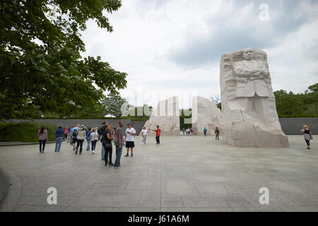 Stein der Hoffnung an der Martin Luther King Jnr Memorial Washington DC USA Stockfoto