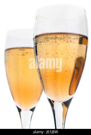 trinken trinken Lätzchen Champagner Weinalkohol funkensprühender prickelnden cocktail Stockfoto