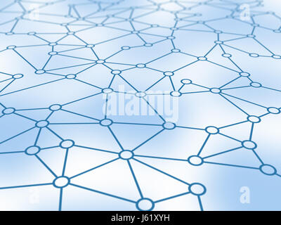 Netzwerk-Konzept. Bild mit Beschneidungspfad. Stockfoto
