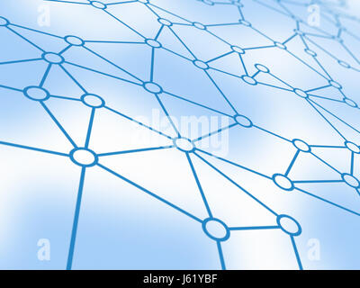 Netzwerk-Konzept. Bild mit Beschneidungspfad. Stockfoto