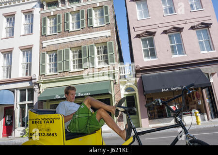 Charleston South Carolina, Historic District, Erhaltung, King Street Antique District, Shopping Shopper Shopper shoppen Geschäfte Markt Märkte Marktplatz Stockfoto