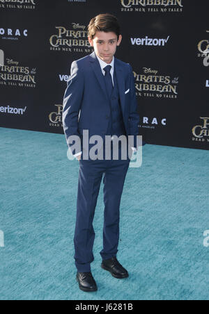 Hollywood, CA, USA. 18. Mai 2017. Lewis McGowan. Premiere von Disneys "Pirates Of The Caribbean: Dead Men erzählen keine Geschichten '' im Dolby Theatre in Hollywood. Bildnachweis: Birdie Thompson/AdMedia/ZUMA Draht/Alamy Live-Nachrichten Stockfoto