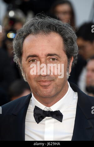Cannes, Deutschland. 18. Mai 2017. Paolo Sorrentino besucht den Les Fantomes d'Ismael Film roten Teppich 70. Cannes Film Festival, Cannes 17.05.2017 | Verwendung Weltweit/Picture Alliance Credit: Dpa/Alamy Live-Nachrichten Stockfoto