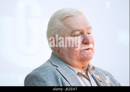 Ehemaliger Präsident von Polen Lech Walesa auf Feier des Europatags am Universität Danzig in Sopot, Polen. 19. Mai 2017. Bildnachweis: Wojciech Strozyk/Alamy Live-Nachrichten Stockfoto