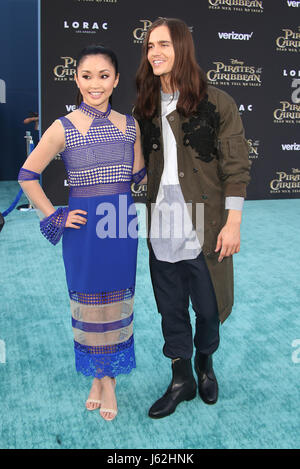 18. Mai 2017 - Hollywood, CA, Vereinigte Staaten von Amerika - 18. Mai 2017 - Hollywood, Kalifornien - Lana Condor, Anthony De La Torre. Disneys '' Piraten von der Karibik: tote Männer sagen Nein Geschichten '' Los Angeles Premiere statt im Dolby Theatre. Bildnachweis: AdMedia (Kredit-Bild: © AdMedia über ZUMA Draht) Stockfoto